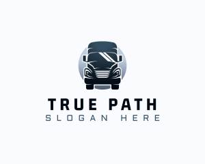 Courier Truck Automotive logo design