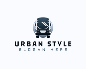 Courier Truck Automotive logo design