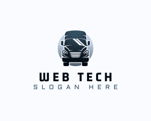 Courier Truck Automotive logo design