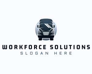 Courier Truck Automotive logo design