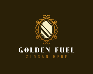 Beauty Golden Mirror logo design