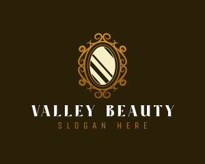 Beauty Golden Mirror logo design