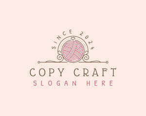 Yarn Crochet Crafting logo design