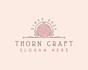 Yarn Crochet Crafting logo design