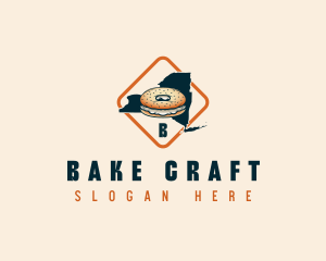 New York Bagel Bread logo design