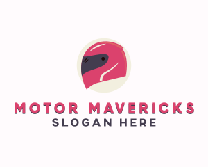 Motorcycle Helmet Safety logo design