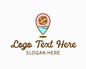 Cute Cookie Pin Logo