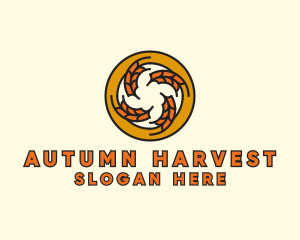 Autumn Wheat Wreath logo