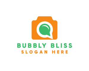 Chat Bubble Camera logo design