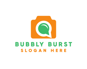 Chat Bubble Camera logo design