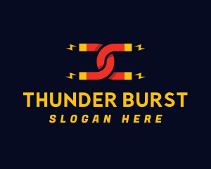 Magnet Thunder Voltage logo design