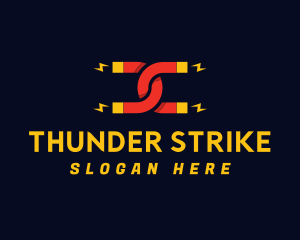 Magnet Thunder Voltage logo design