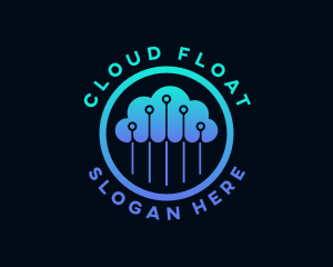 Digital Cyber Cloud logo design