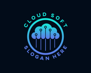 Digital Cyber Cloud logo design