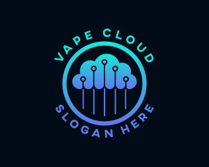 Digital Cyber Cloud logo design