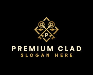 Premium Realtor Key logo design