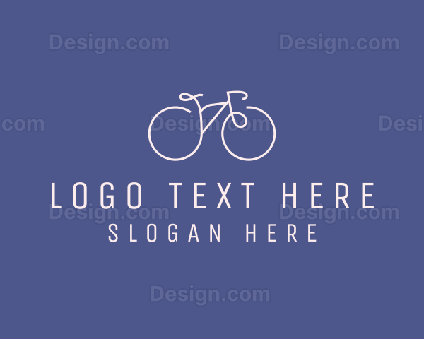 Minimalist Bicycle Bike Logo
