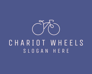 Minimalist Bicycle Bike logo design