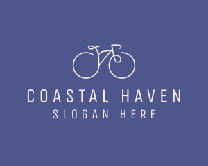 Minimalist Bicycle Bike logo design