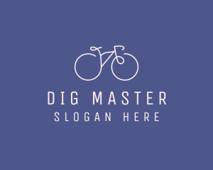 Minimalist Bicycle Bike logo design