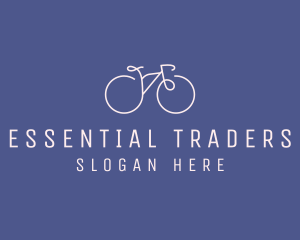 Minimalist Bicycle Bike logo design