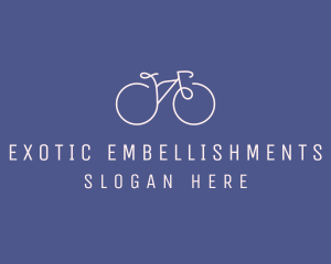 Minimalist Bicycle Bike logo design