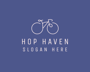 Minimalist Bicycle Bike logo design