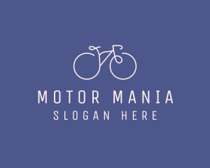 Minimalist Bicycle Bike logo design