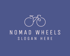 Minimalist Bicycle Bike logo design