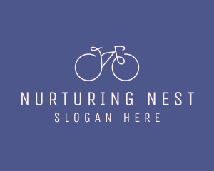 Minimalist Bicycle Bike logo design