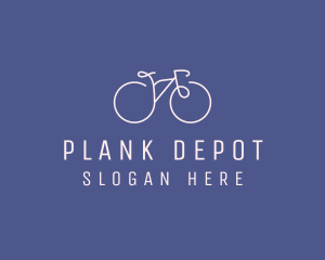 Minimalist Bicycle Bike logo design