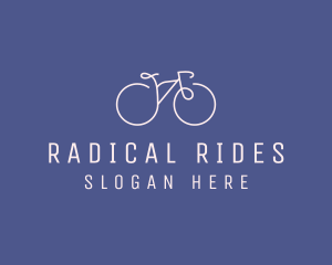 Minimalist Bicycle Bike logo design