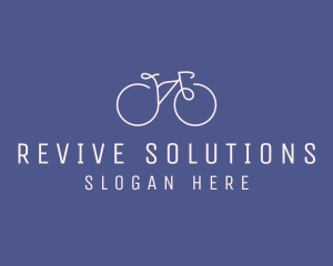 Minimalist Bicycle Bike logo design