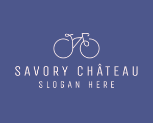 Minimalist Bicycle Bike logo design