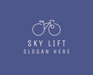 Minimalist Bicycle Bike logo design