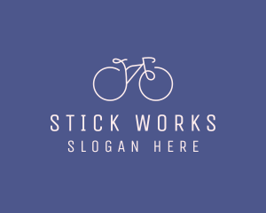 Minimalist Bicycle Bike logo design