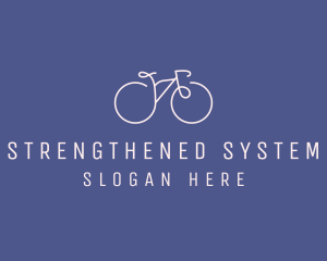 Minimalist Bicycle Bike logo design