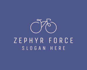 Minimalist Bicycle Bike logo design