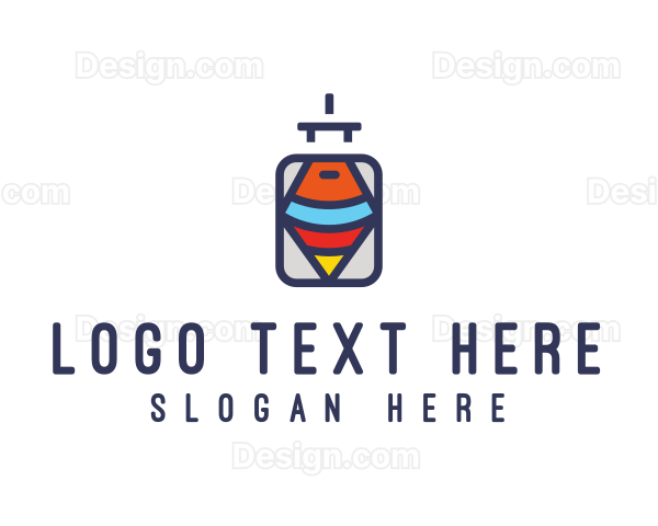 Tourist Travel Luggage Logo