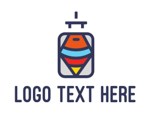 Spin - Tourist Travel Luggage logo design