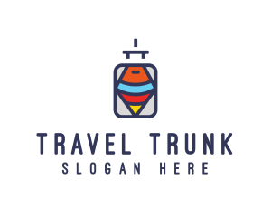 Tourist Travel Luggage  logo design