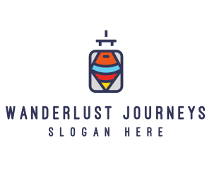 Tourist Travel Luggage  logo design