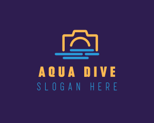 Underwater Camera Photography logo design