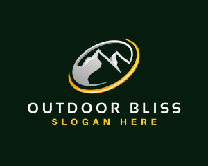 Outdoor Mountain Summit logo design