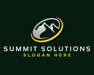 Outdoor Mountain Summit logo design