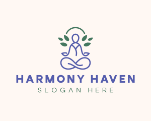 Therapy Meditation Yoga logo design