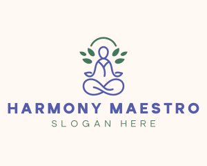 Therapy Meditation Yoga logo design