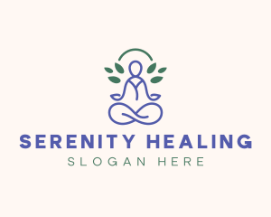 Therapy Meditation Yoga logo design