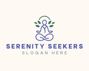 Therapy Meditation Yoga logo design