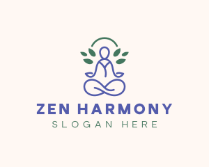 Therapy Meditation Yoga logo design